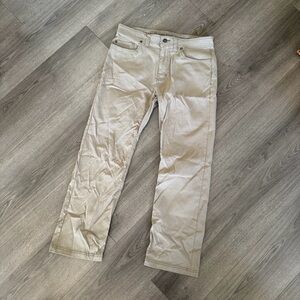 Prana Khaki Slim Fit Pants 33/30